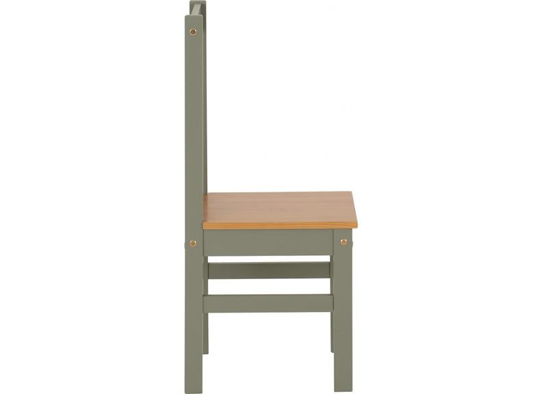 Ludlow Green/Oak Dining Chair - side