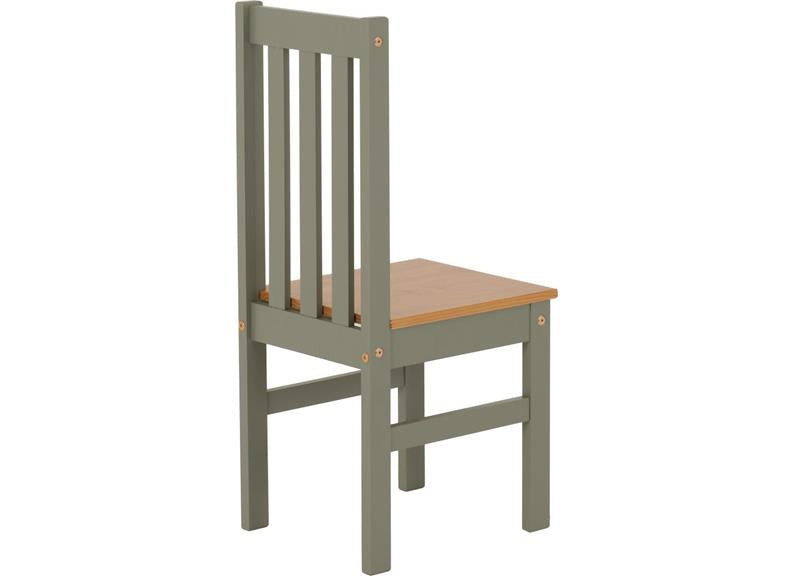 Ludlow Green/Oak Dining Chairs - angle