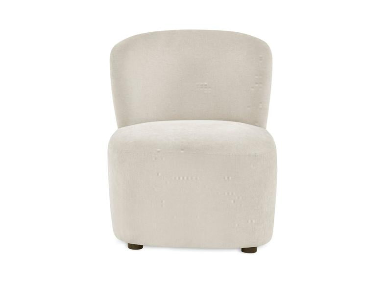 Lunette Beige Accent Chair - c/o - front