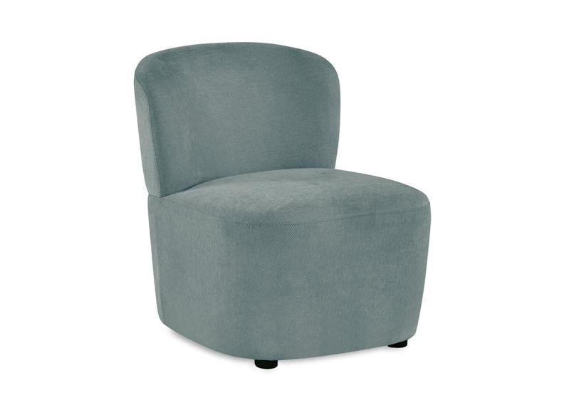 Lunette Blue Accent Chair - c/o - 1