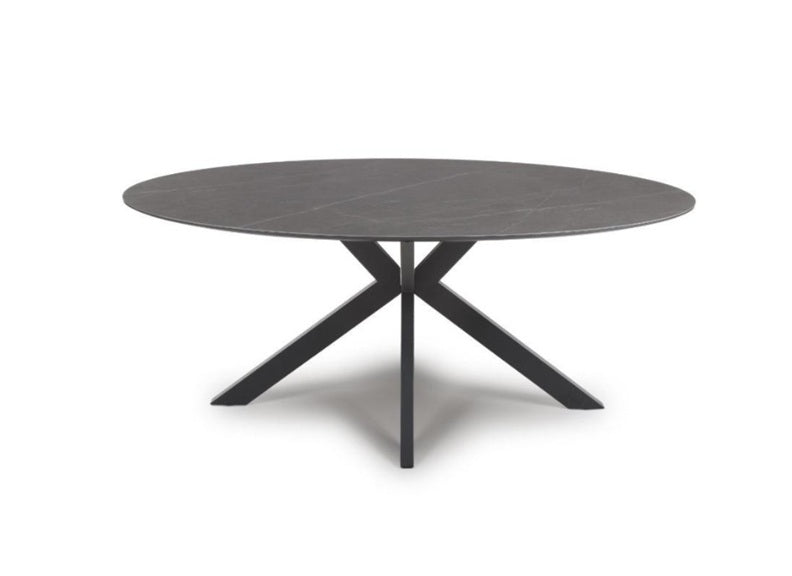 Lunar Stone 1.8 m Oval Dining Table