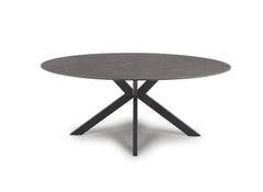 Lunar Stone 1.8 m Oval Dining Table