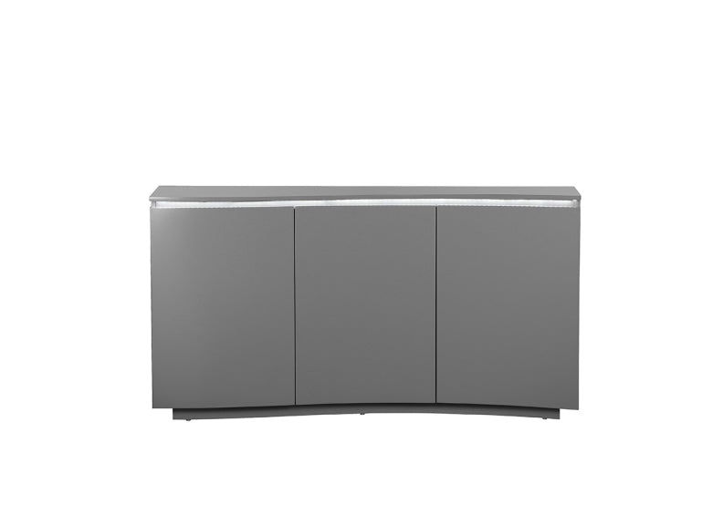 Lazzaro Graphite Sideboard W/Led Lights On