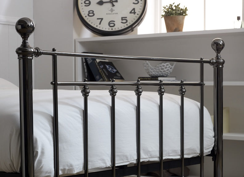 Libra Bed - solid finials