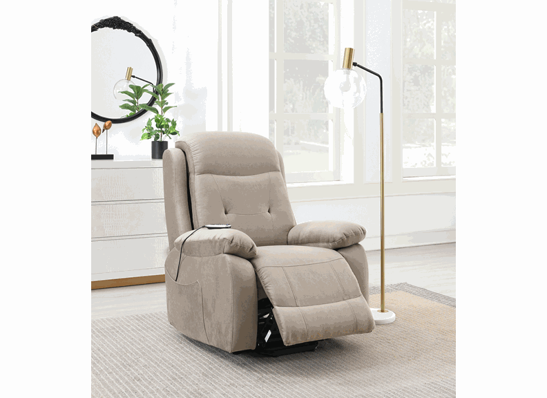 Linda Powered Tan Armchair - room