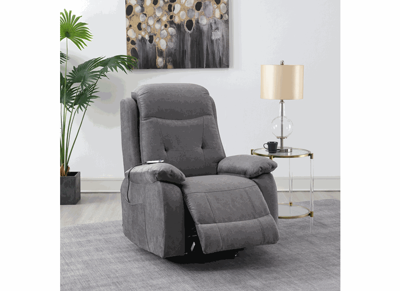 Linda Powered Grey Armchair - 1