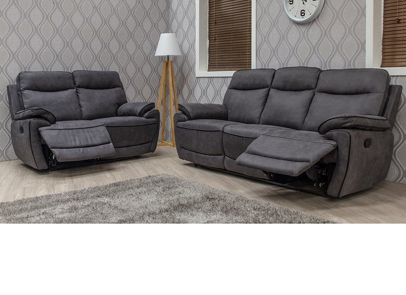 Lotus Charcoal 3RR+2RR Sofas