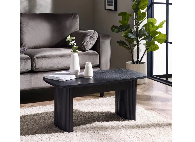 Louis Black Compact Coffee Table - room