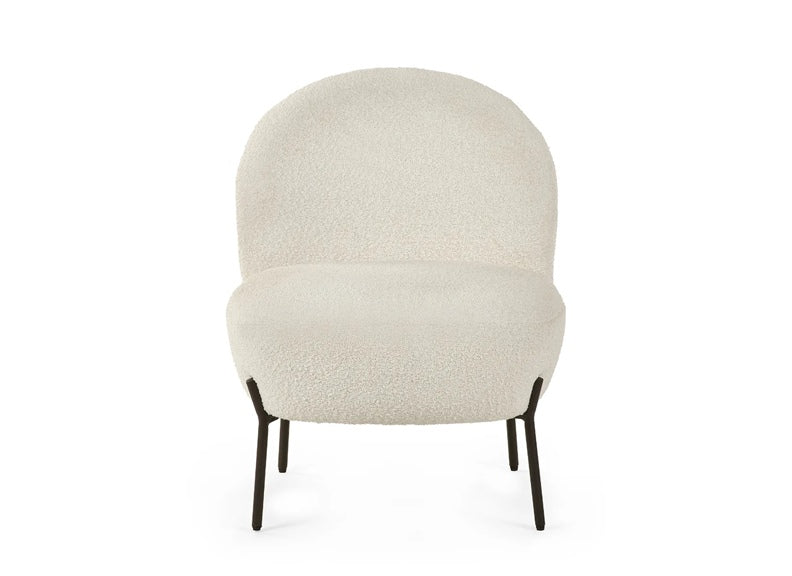 Lulu Boucle Ivory Chair - 2