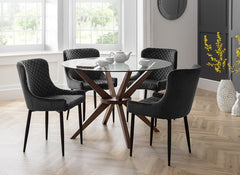 Luxe Grey Chairs With Chelsea Table - room