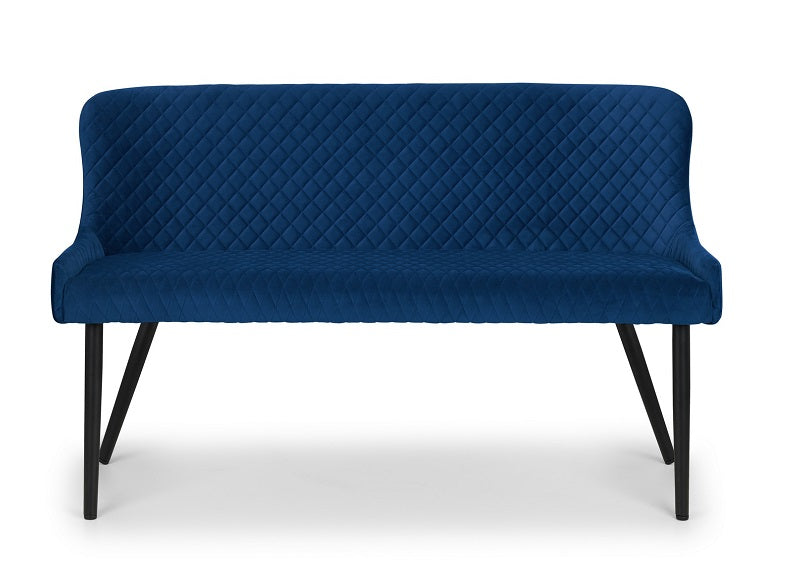 Luxe Blue Bench - front
