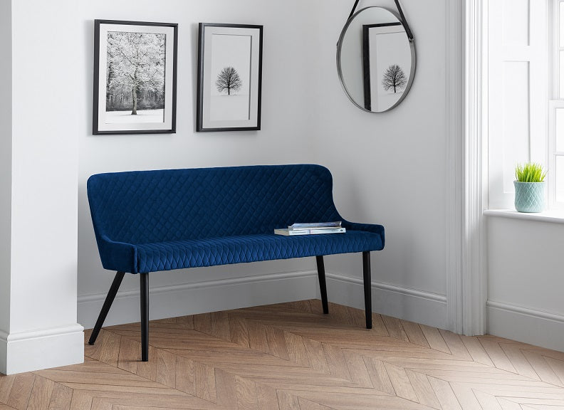 Luxe Blue Bench - room