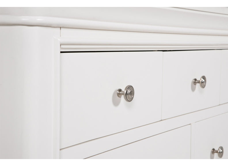 Mabel Bone Eight Drawer Tall Chest