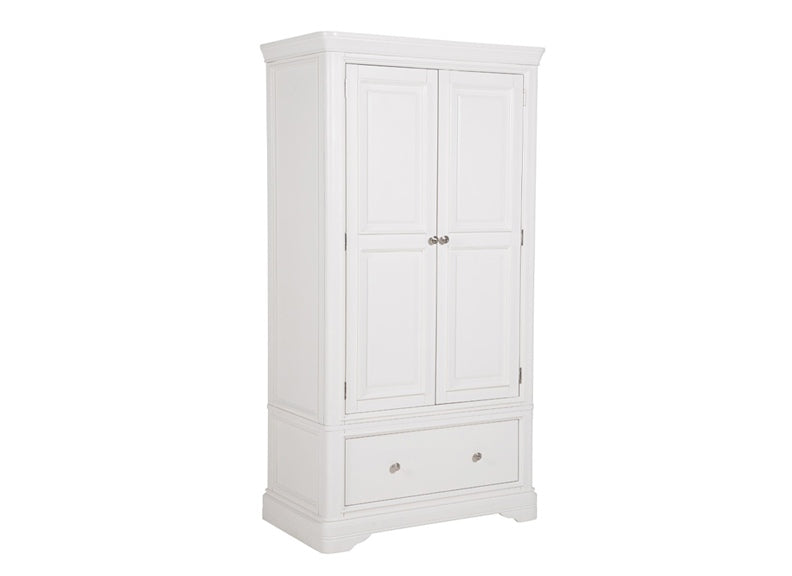 Mabel Bone Two Door Wardrobe - 1