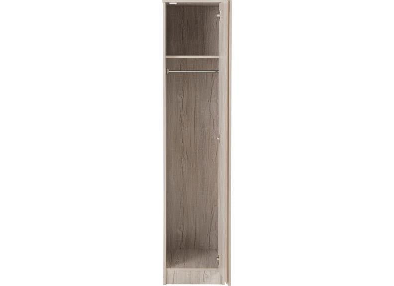 Malvern Urban Snow 1 Door Wardrobe - interior