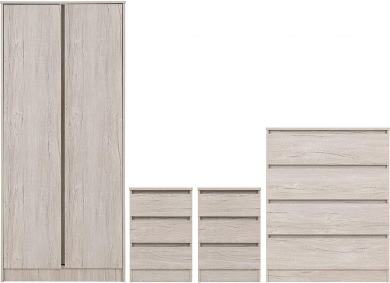 Malvern Urban 2 Door Wardrobe Set - 1