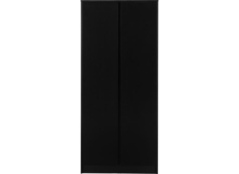 Malvern Black Two Door Wardrobe - 1