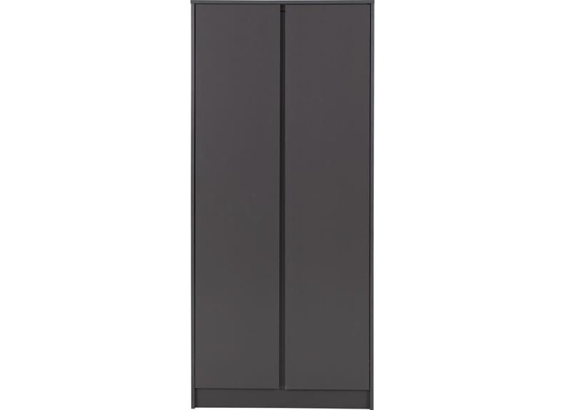 Malvern Grey Two Door Wardrobe - 2