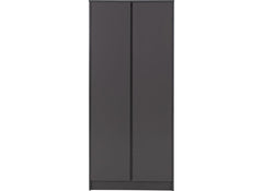 Malvern Grey Two Door Wardrobe - 2