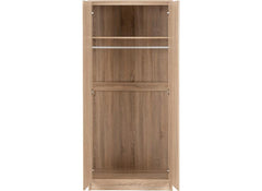 Malvern Sonoma Oak Two Door Wardrobe  inside