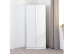 Malvern White Two Door Wardrobe - room