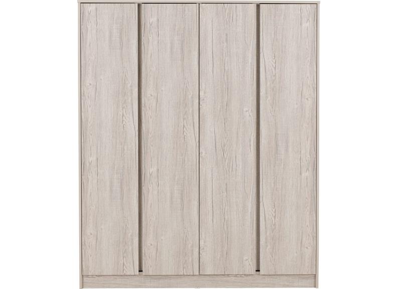 Malvern Urban Snow Four Door Wardrobe - front