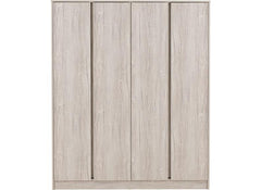 Malvern Urban Snow Four Door Wardrobe - front