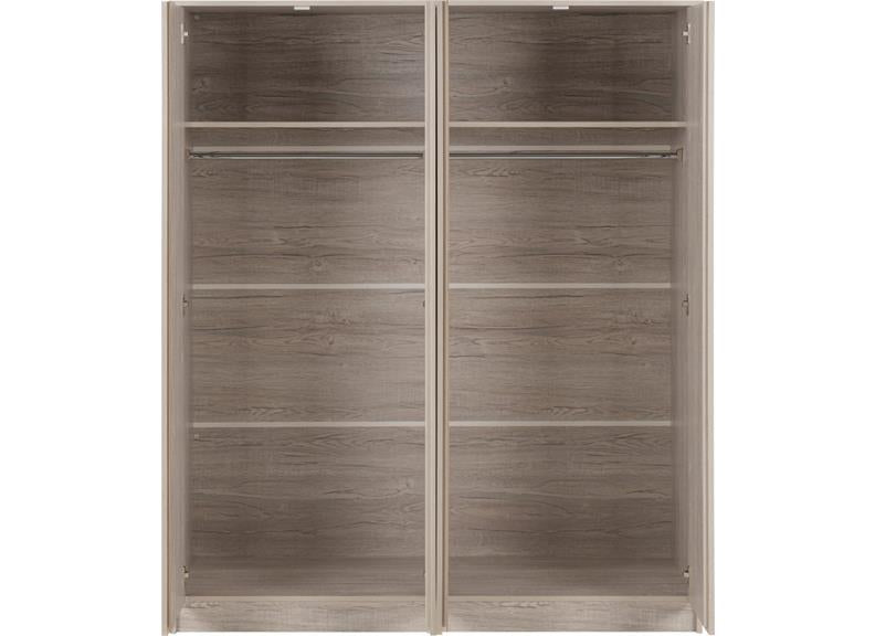 Malvern Urban Snow Four Door Wardrobe - inside