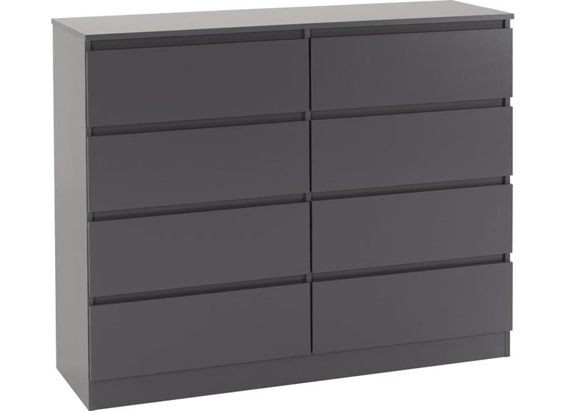 Malvern Grey 8 Drawer Chest - 1