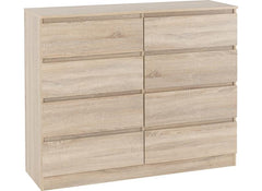 Malvern Sonoma Oak 8 Drawer Chest - 1