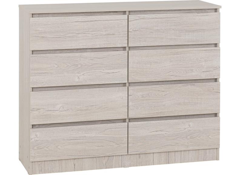 Malvern Urban Snow 8 Drawer Chest - 1