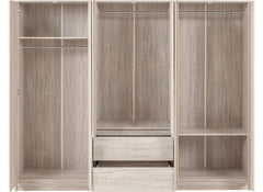 Malvern Six Door Wardrobe - interior