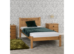 Maya Bed Frame - Distressed Pine