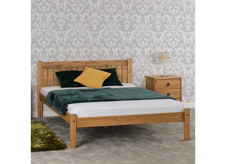 Maya Bed Frame - Distressed Pine