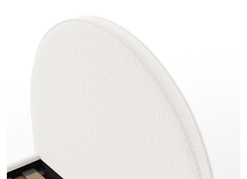 Moon White Ottoman Bed - detail