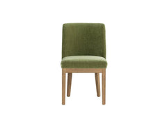 Massimo Dining Chairs –  Green Or Latte Fabric Finish | Modern Solid Oak/Fabric Dining Chairs