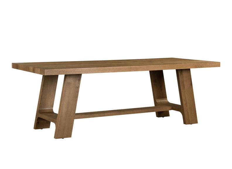 Massimo Oak Dining Tables – Cashew Brown Finish | Modern Solid Oak Dining Tables