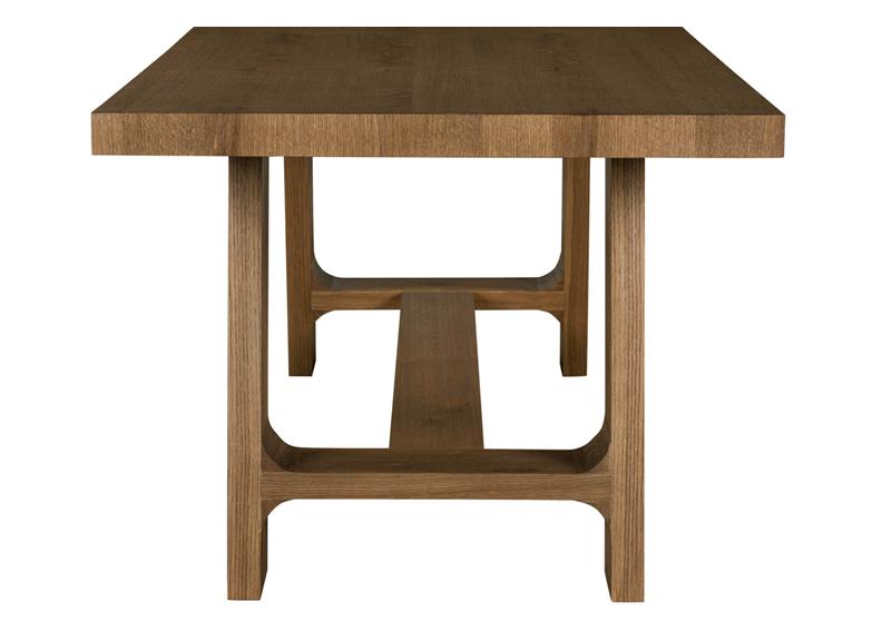 Massimo Oak Dining Tables – Cashew Brown Finish | Modern Solid Oak Dining Tables