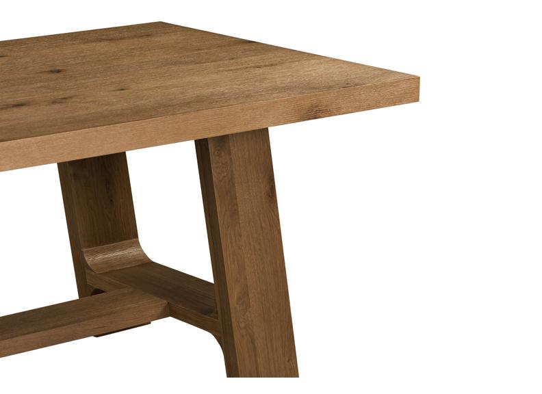 Massimo Oak Dining Tables – Cashew Brown Finish | Modern Solid Oak Dining Tables