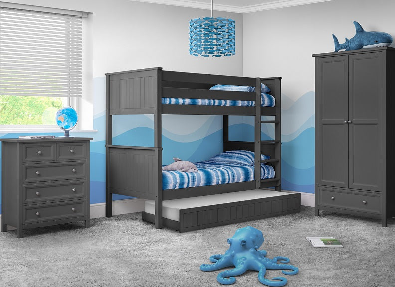 Maine Anthracite Bunk With Under Bed