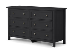 Maine Anthracite Six Drawer Chest
