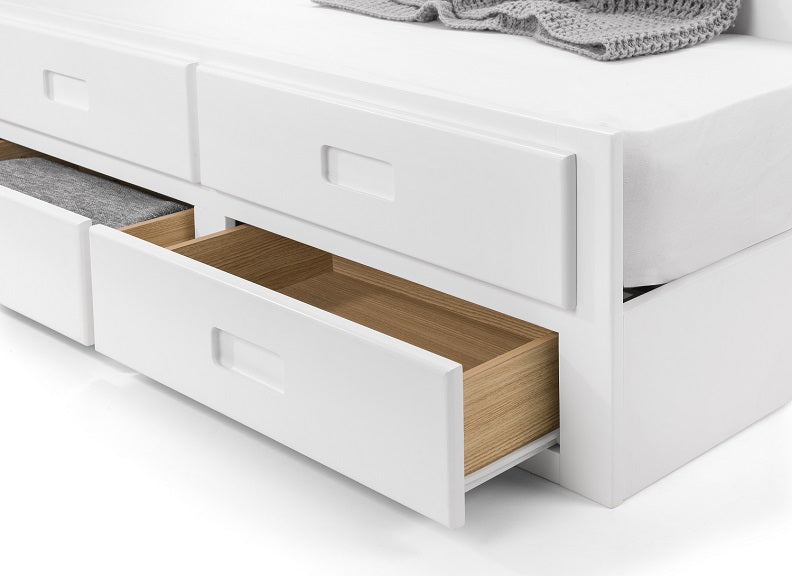 Maisie Off-White Bed - drawer detail