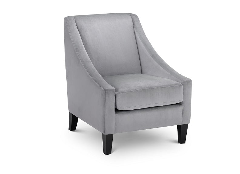 Maison Grey Velvet Chair - 1