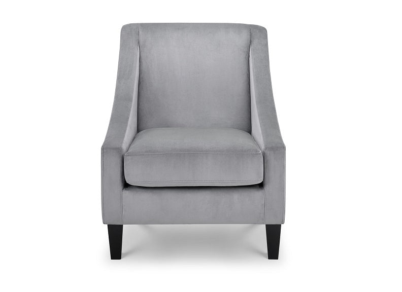 Maison Grey Velvet Chair - front