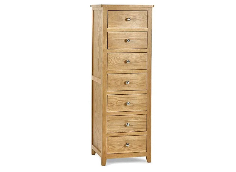 Mallory Oak 7 Drawer Chest - 1