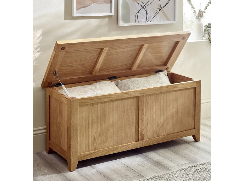 Mallory Storage Bench - open