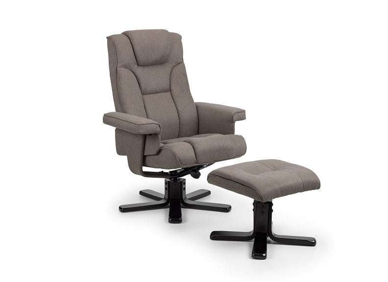 Malmo Grey Swivel Recliner - 2