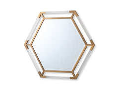 Marissa Gold Hexagonal Mirror