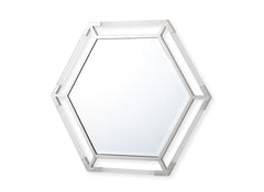 Marissa Silver Hexagonal Mirror