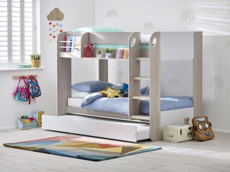 Mars Taupe & White Bunk Bed - room